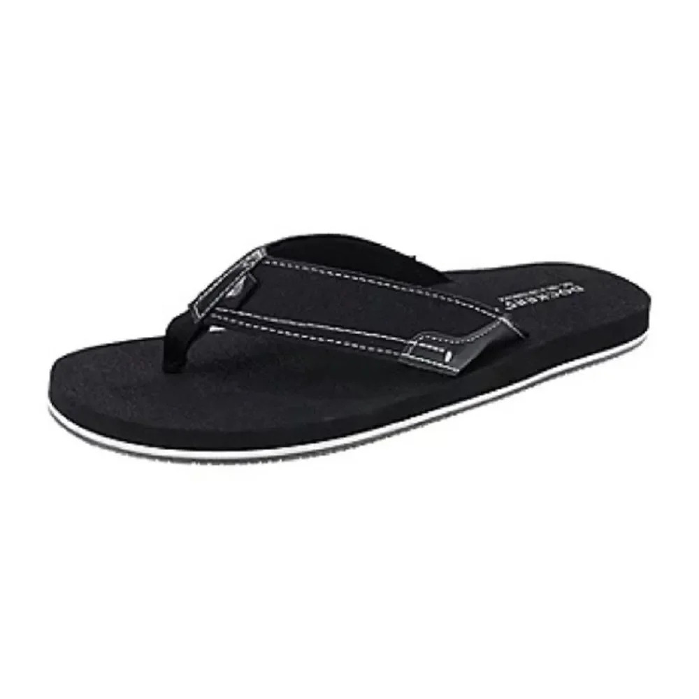 Dockers Mens Flip-Flops Black and White Small Size 7/8 New